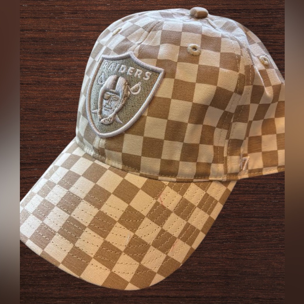 Raiders Checkered Cap - Brown
